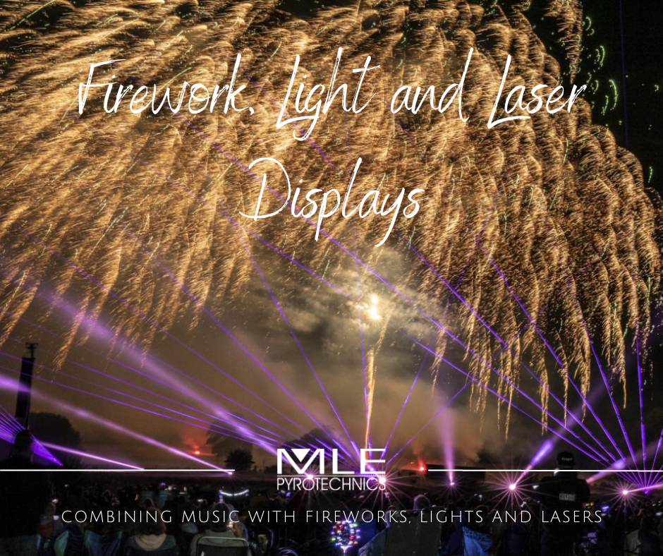 PYROMUSICAL FIREWORK DISPLAY WITH LIGHTS AND LASERS
